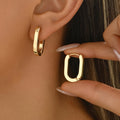 Aura | Boucles d'oreilles géométriques élégantes