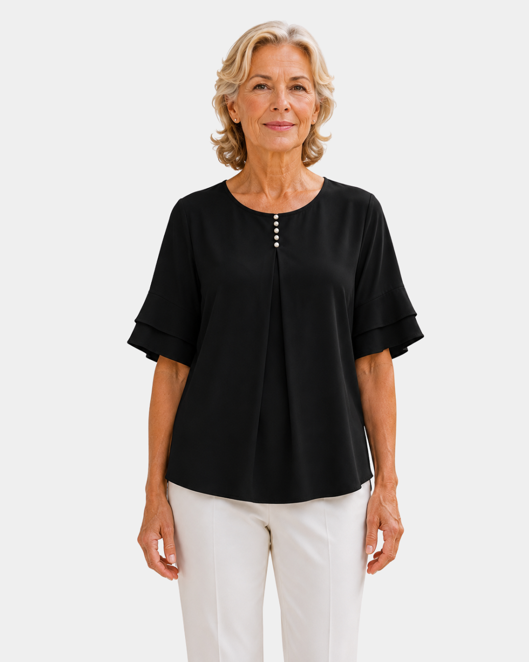 Hadelinde | Blouse élégante à boutons