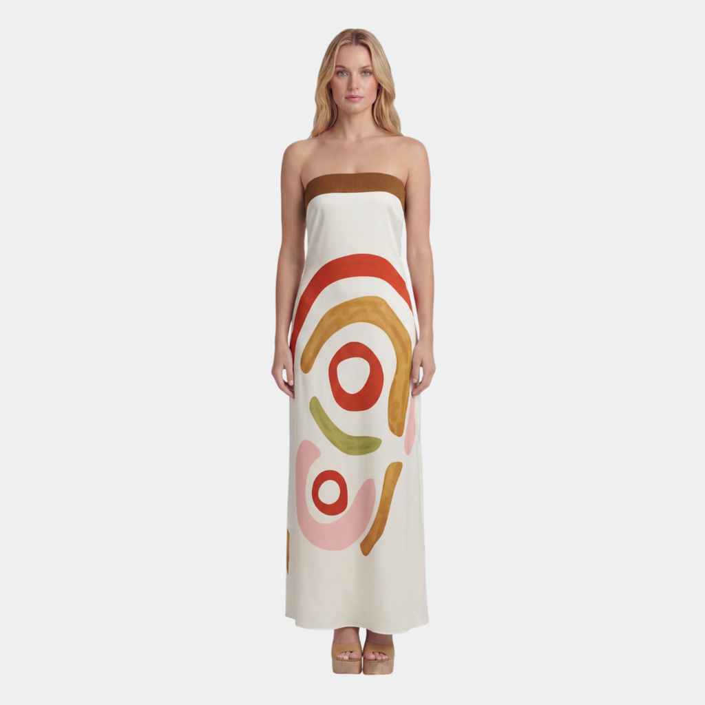 Pénélope | Robe Midi Découpée Femme