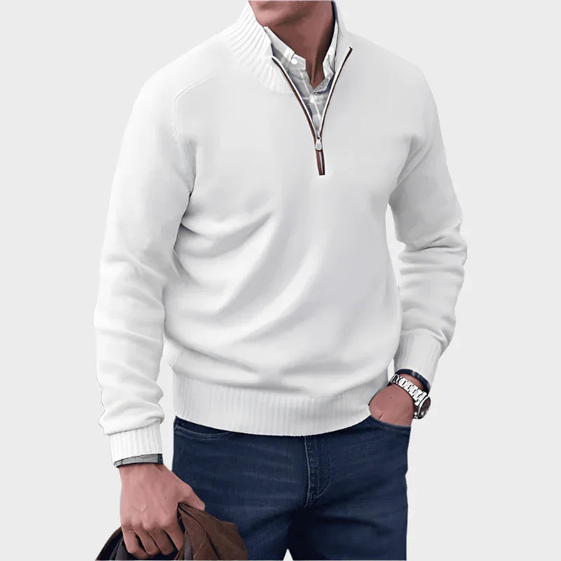 Malik | Pull Élégant Avec Zip