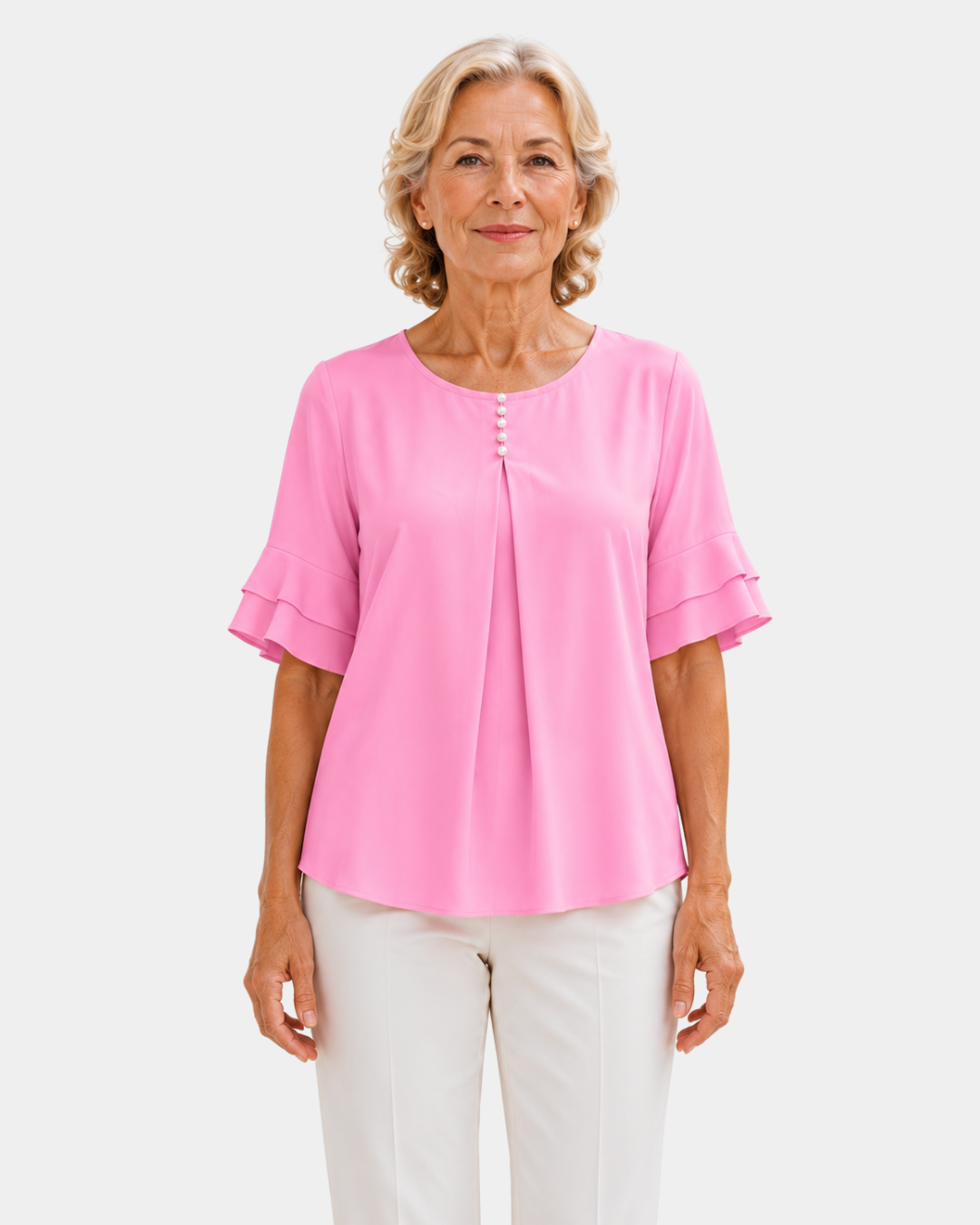 Hadelinde | Blouse élégante à boutons