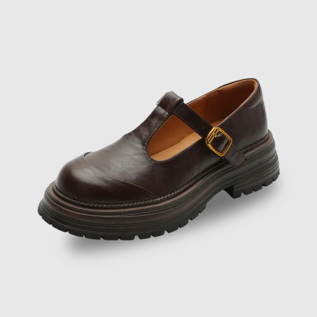 Fleur | Chaussures T-Bar avec Charme Vintage