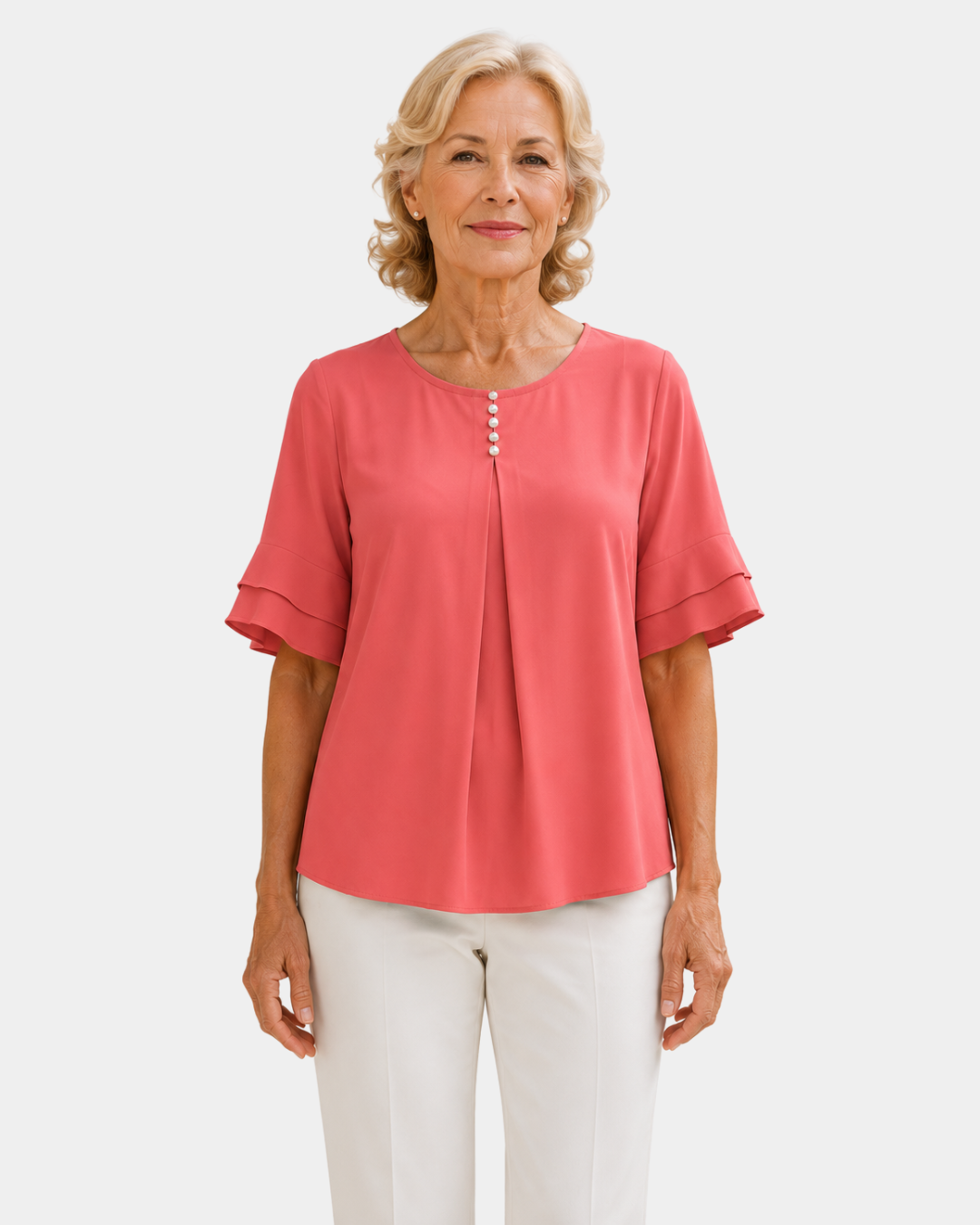 Hadelinde | Blouse élégante à boutons