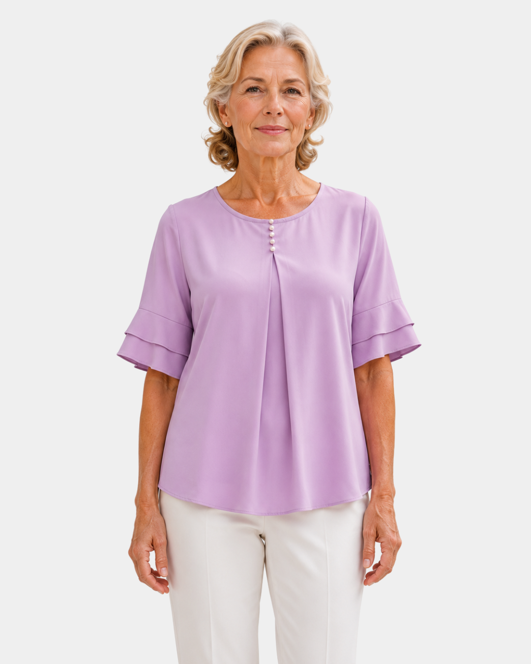 Hadelinde | Blouse élégante à boutons