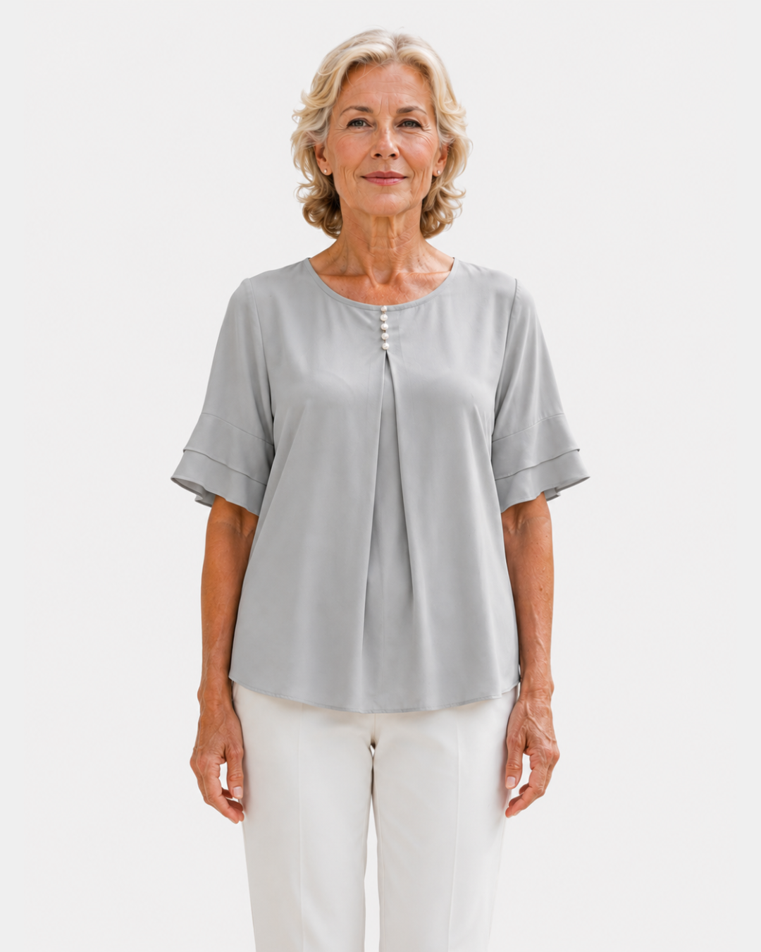 Hadelinde | Blouse élégante à boutons