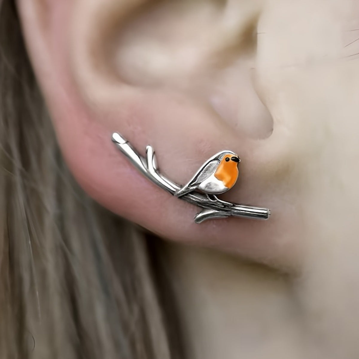 Flora | Boucles d'oreilles Cartoon Oiseau
