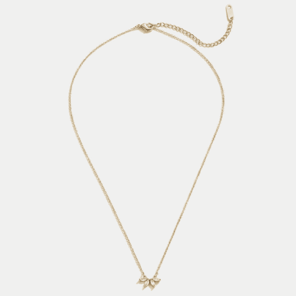Lucie | Collier en Cristal Étincelant Feuille