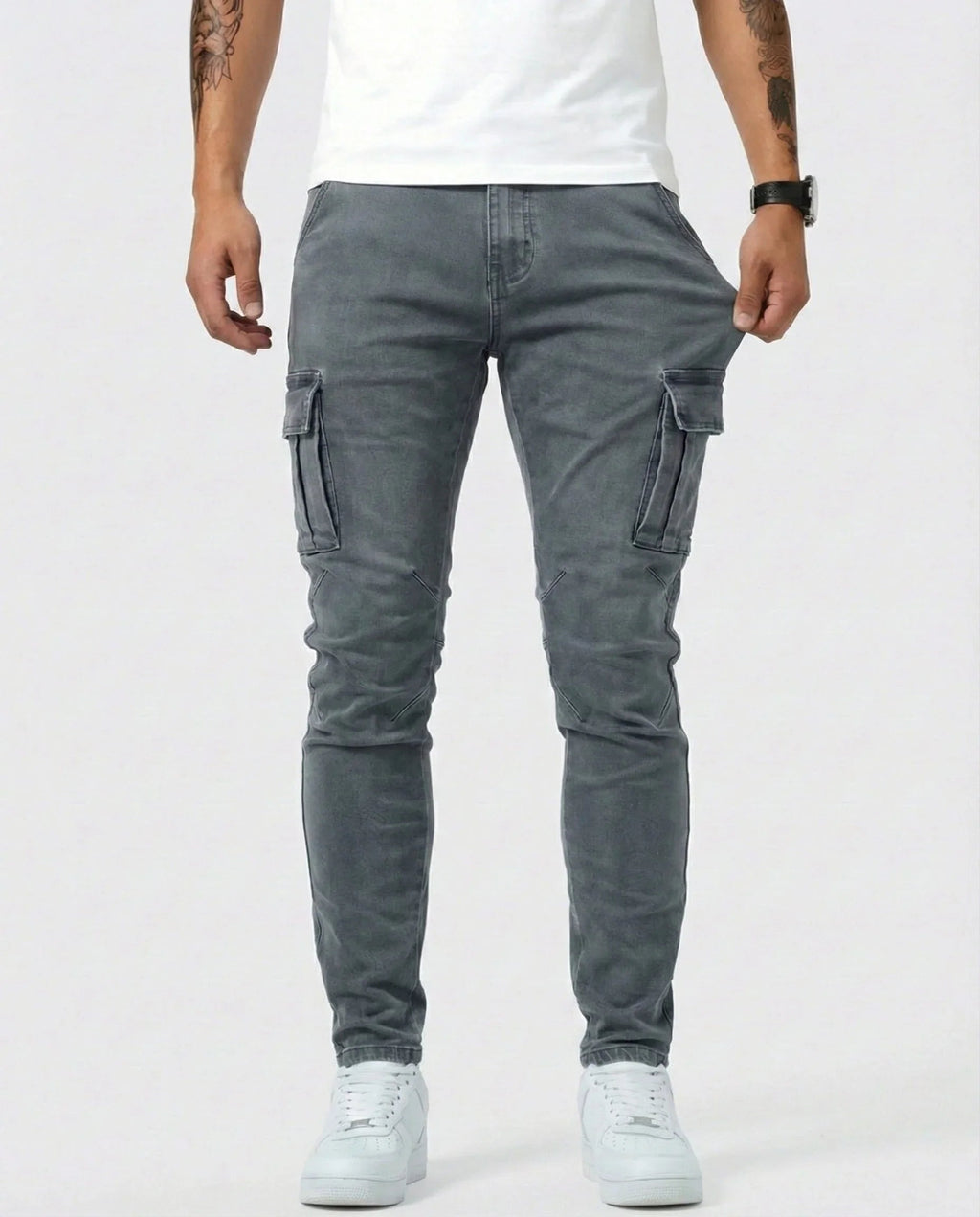 Jean | Pantalon Cargo Élastique